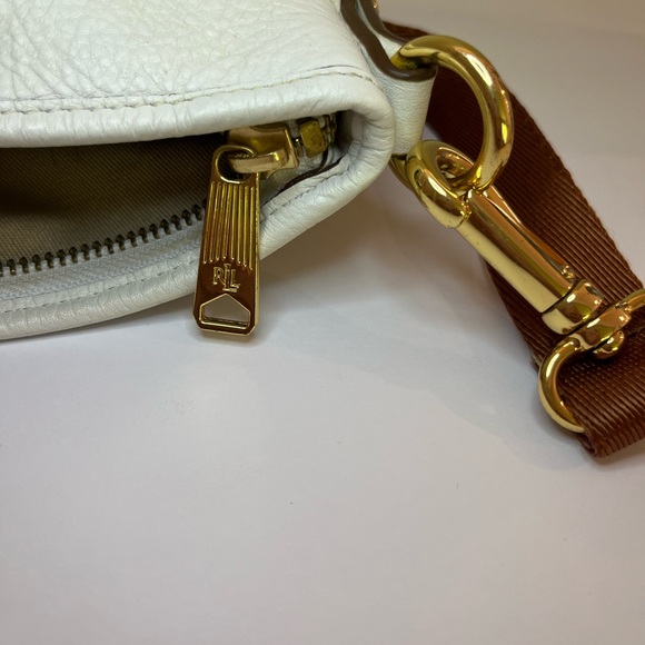 Ralph Lauren White and Tan Men's Messenger Bag - Picture 6 of 12